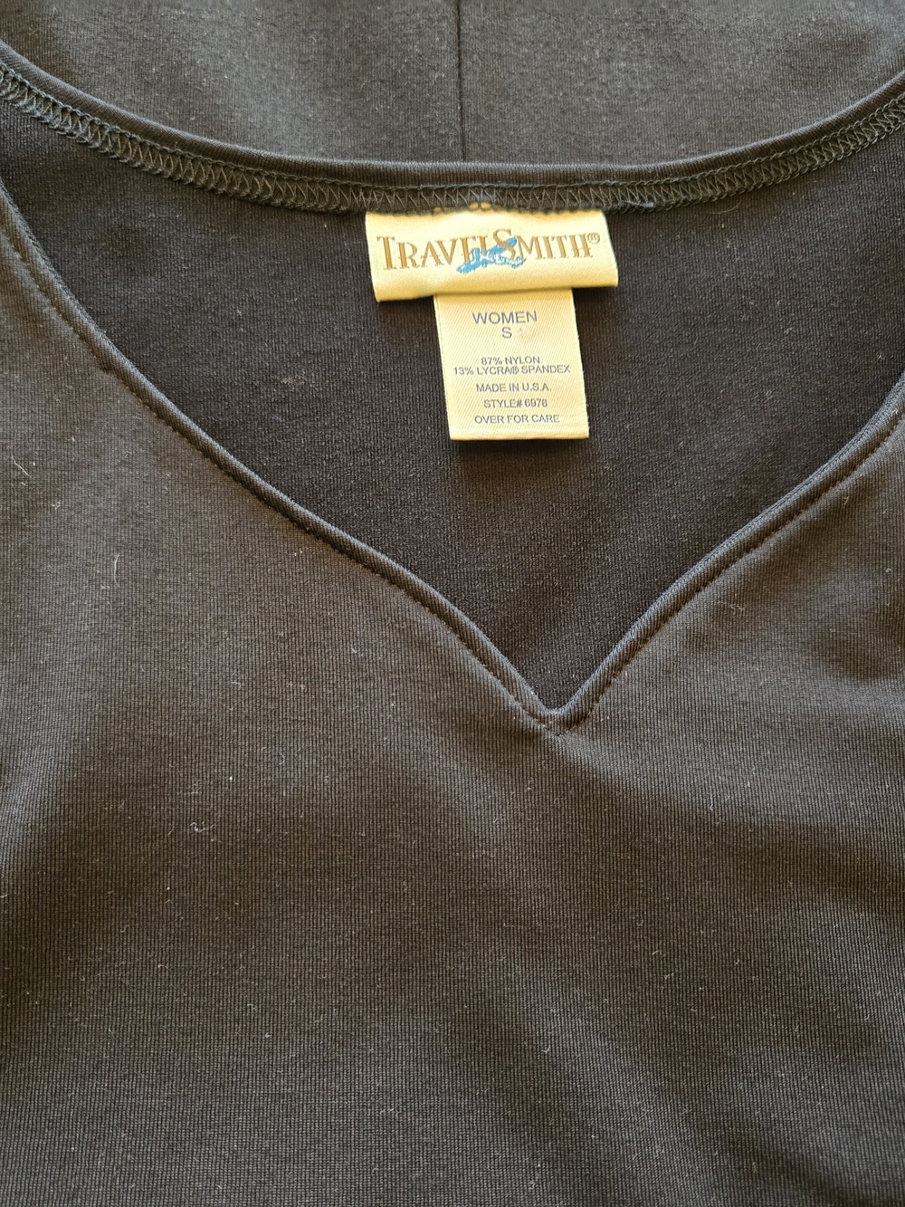 TravelSmith Black 3/4 Sleeve Maxi Dress - Picture 7 of 12